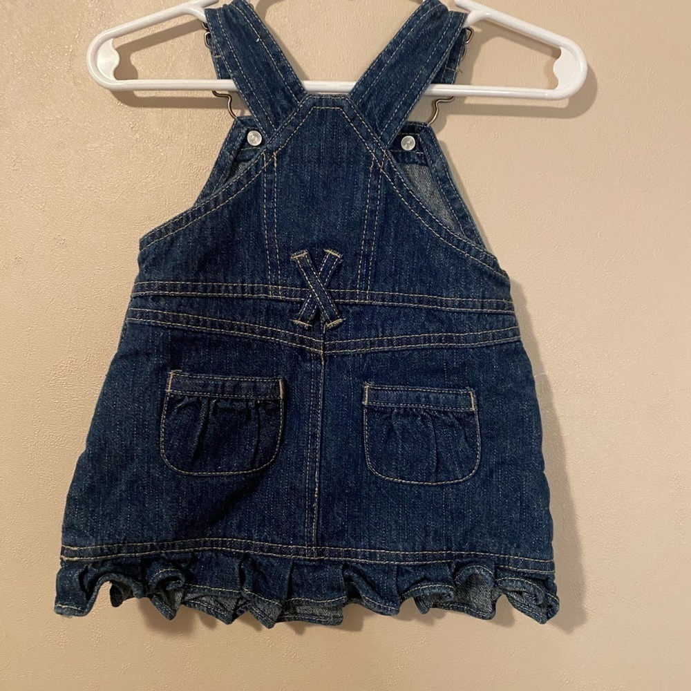 Overalls skirt 3-6 months with Haidyn embroidery - Picture 2 of 3